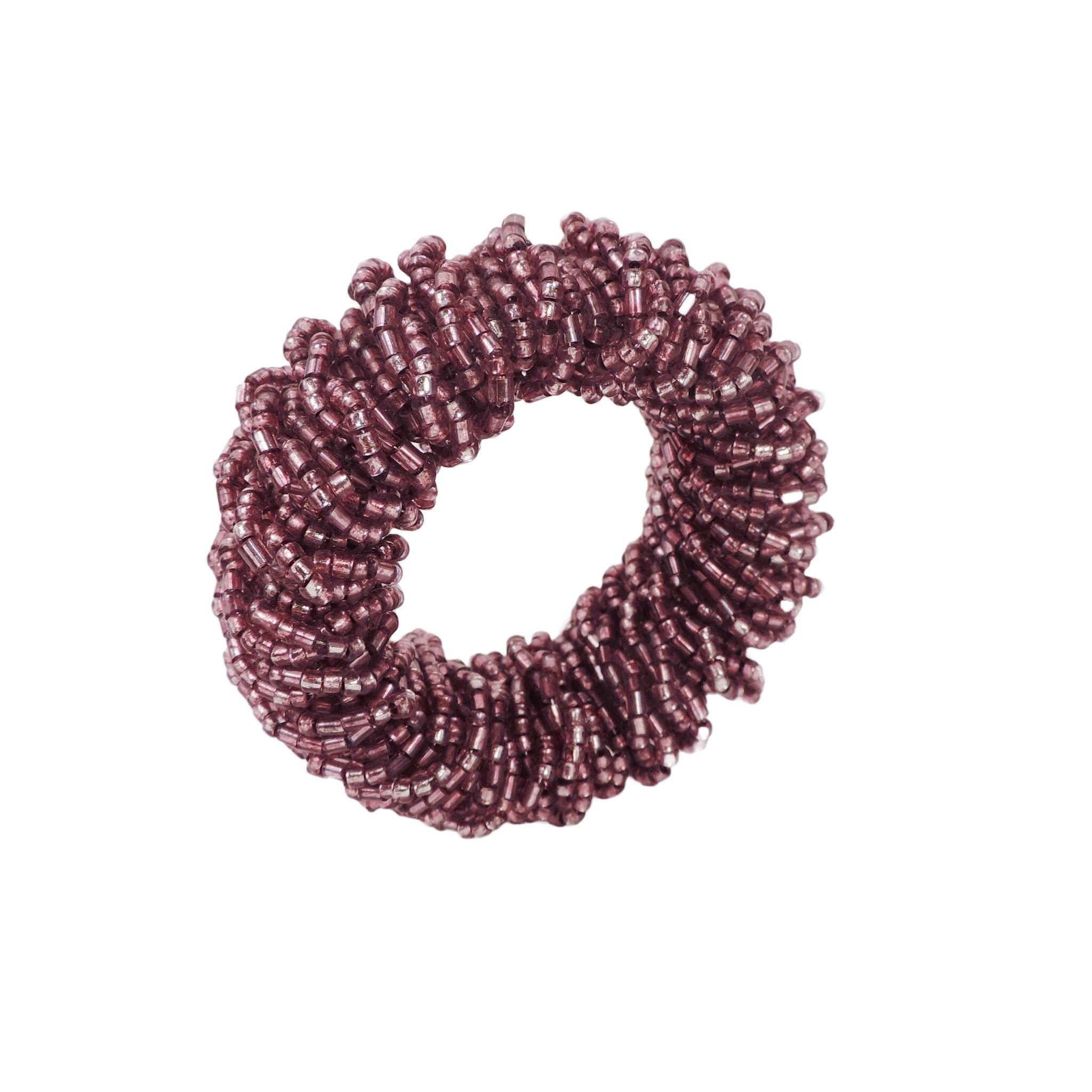 Bling-Bling Napkin Ring in Purple, Set of 4