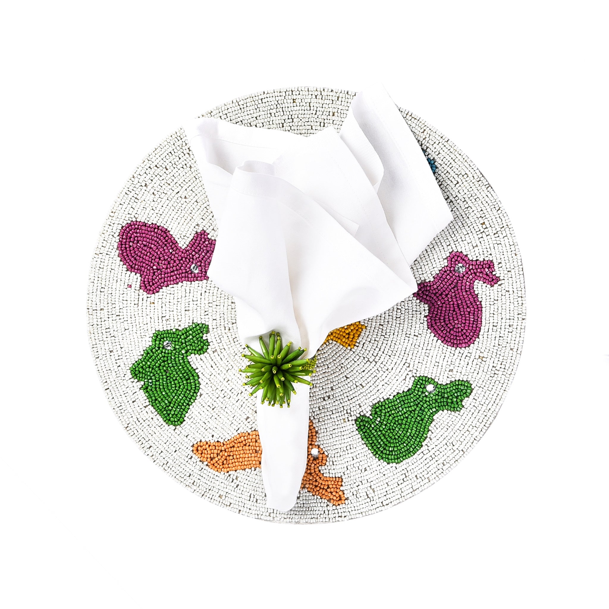 Some Bunny to Love Embroidered Placemat in Multi, Set 2/4