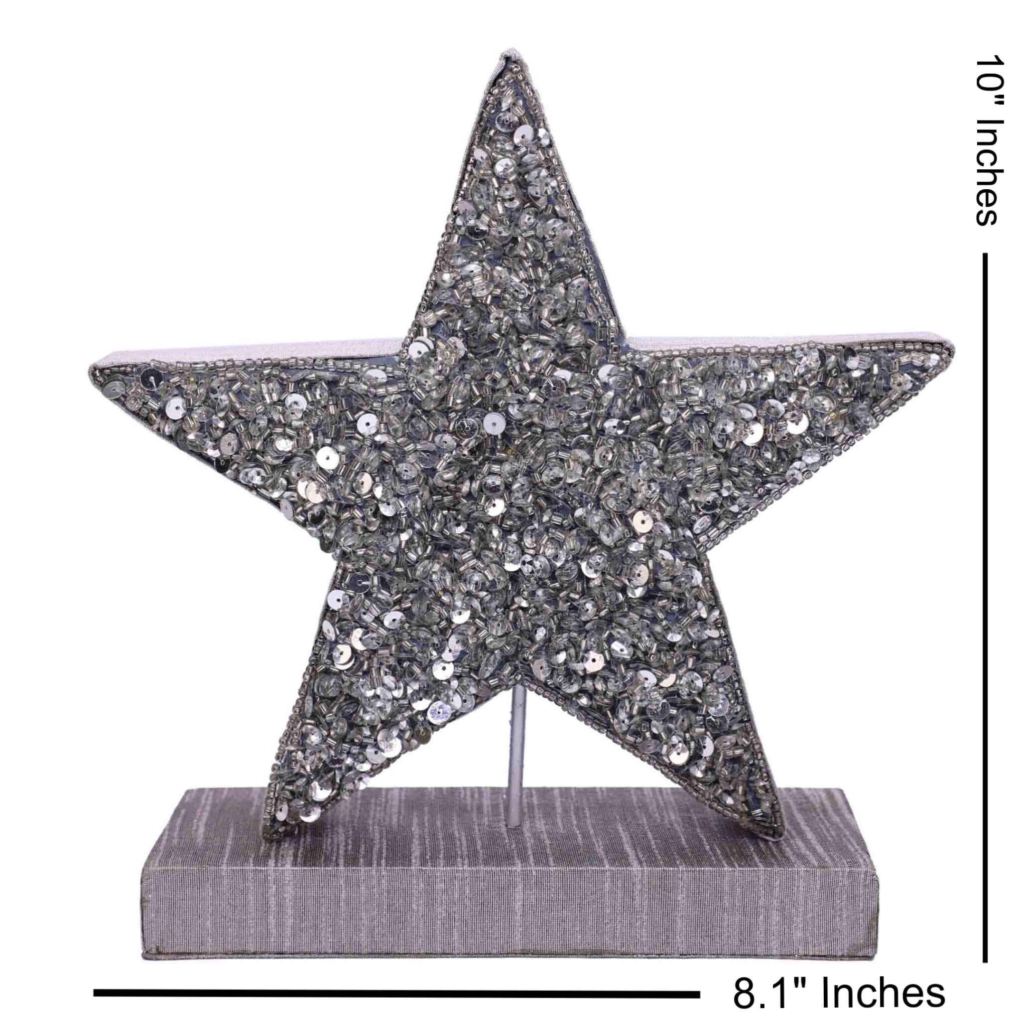 UR A Star  Wood Sculpture in Silver