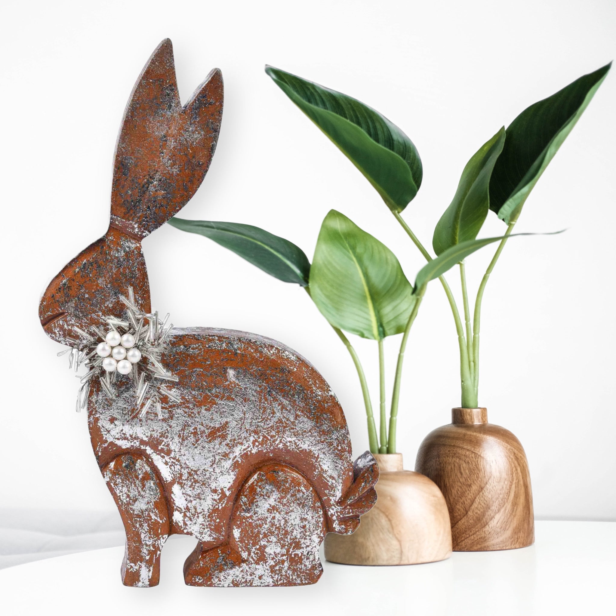 Easter Decor in Natural, Silver