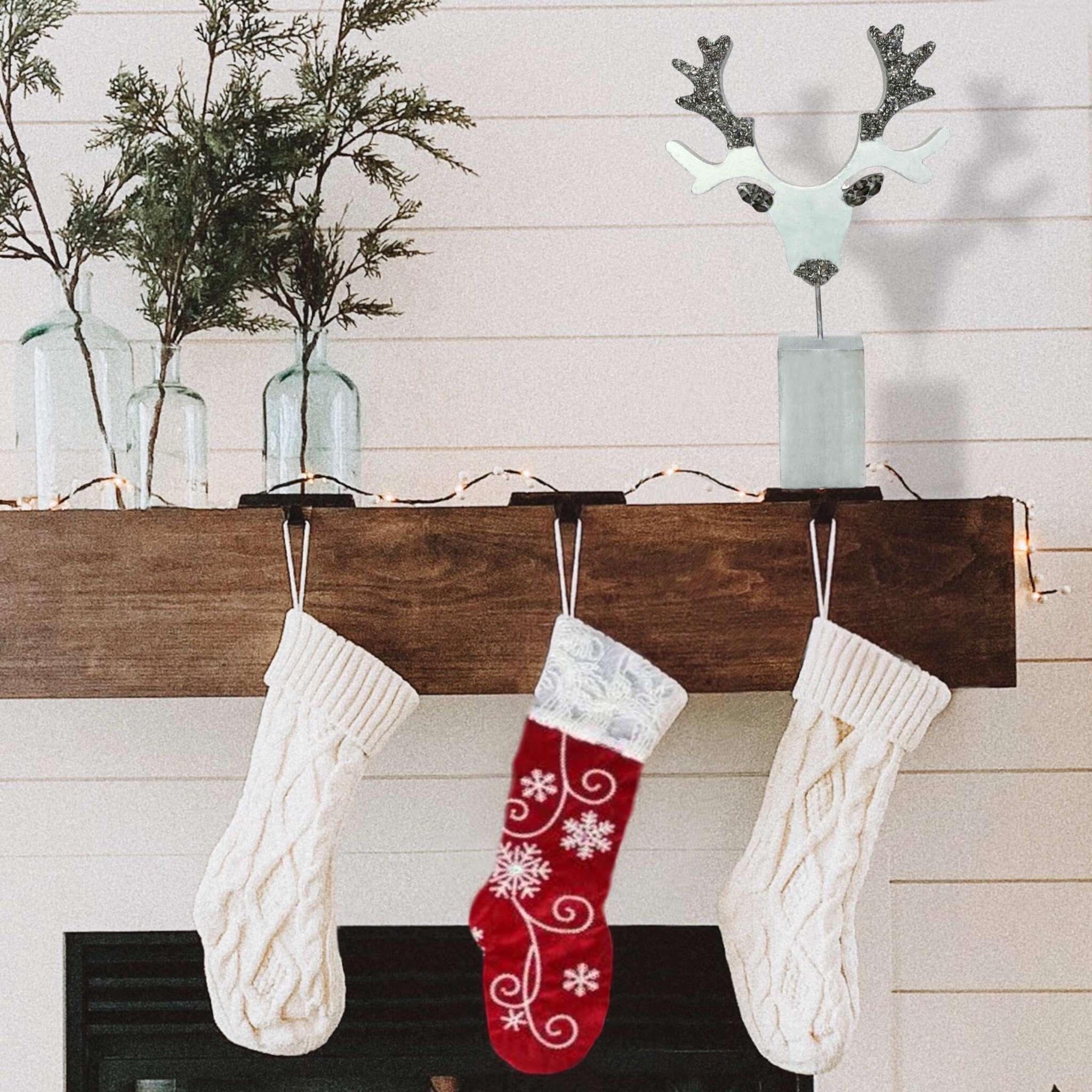 Winter Table Decor in Silver