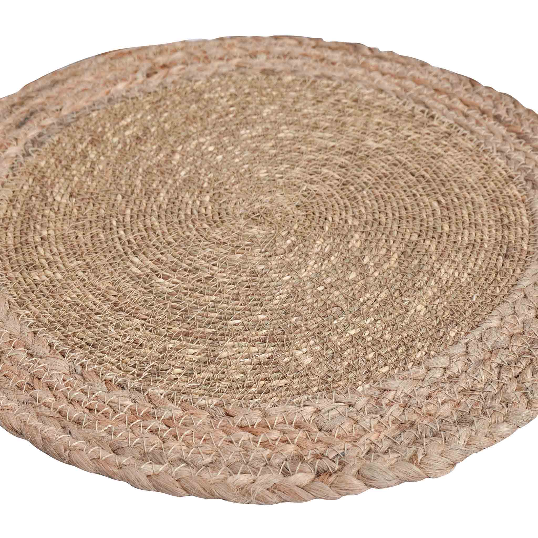Braided Jute Placemat in Natural, Set of 2/4