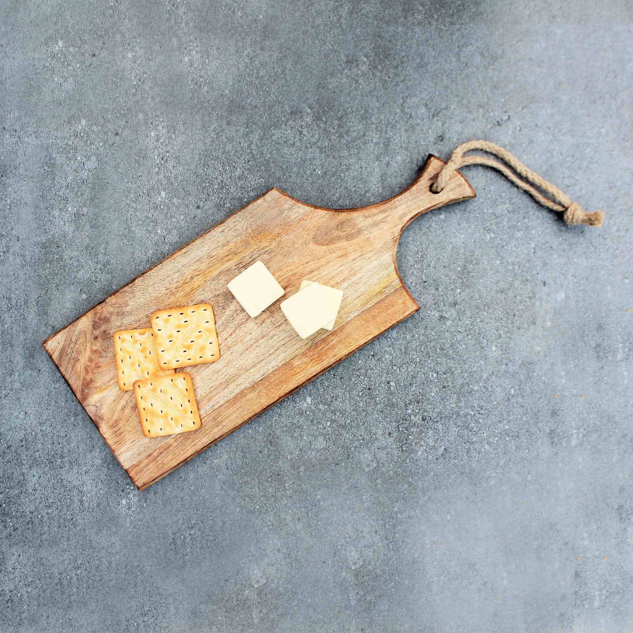 Handmade Natural Paddle Wood Serving Board