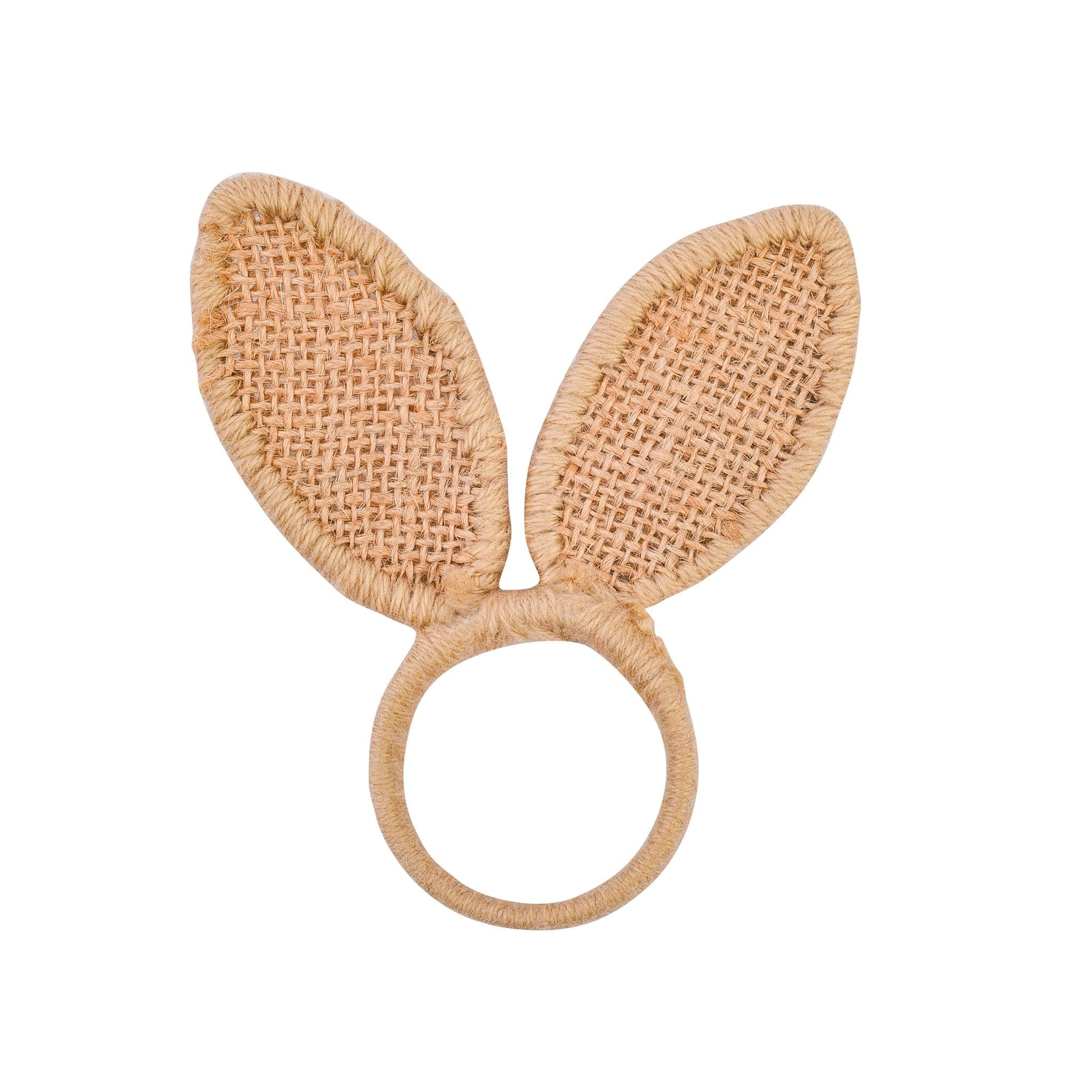 I'm All Ears Natural Napkin Ring<br>Size: 3.5"x4"<br>Set of 4<br>Color: Natural - Trunkin' USA